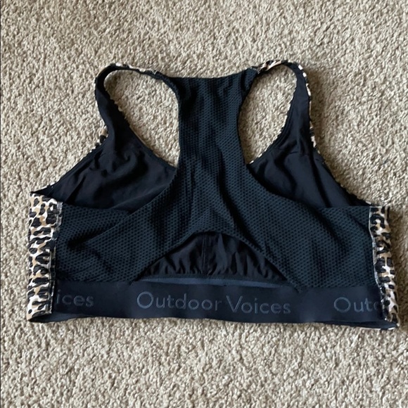 Outdoor Voices leopard doing things bra size large - Picture 3 of 5